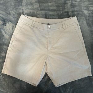 Lululemon Athletica Beige ABC Flat Front Shorts